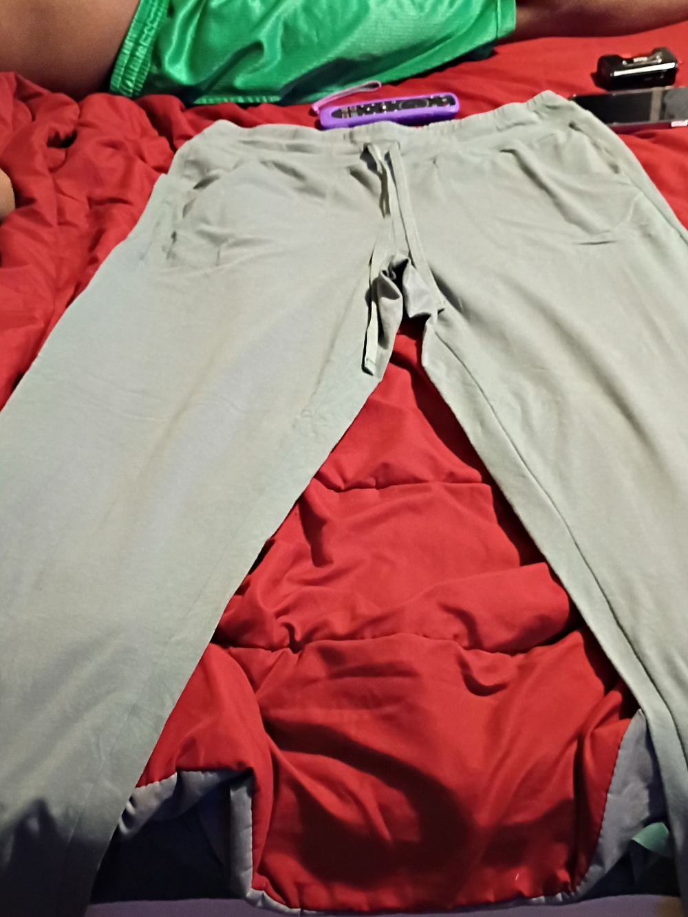Athletic Works Light Gray Track Joggers